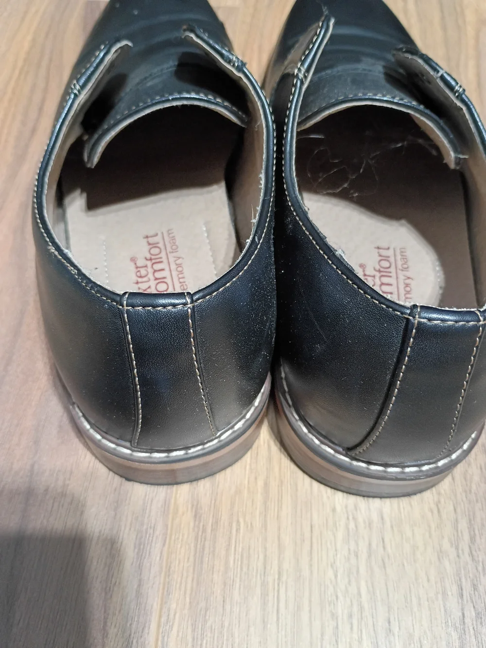 Men's Black Slip-On Dress Shoes